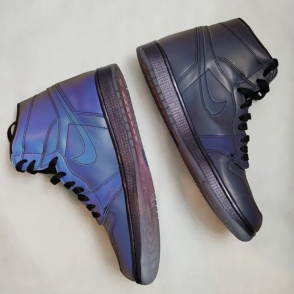 Nike Air Jordan 1 Retro High Zoom Fearless Iridescent Sneakers (M Size 10) - Picture 11 of 16